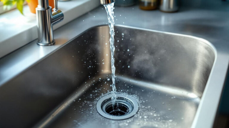 Geen dure producten nodig, kokend water in de afvoer deed wonderen