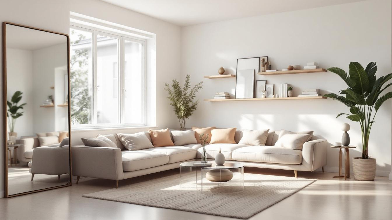 Geen verf of meubels, deze truc laat kleine kamers groter lijken