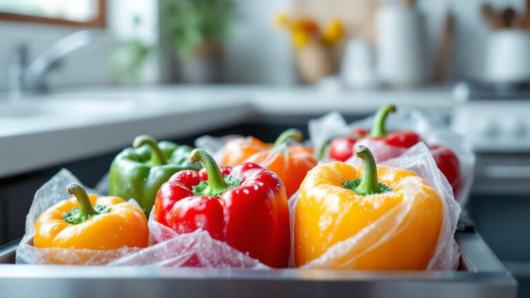 Ik probeerde paprika’s invriezen, mijn voedsel blijft nu maanden vers