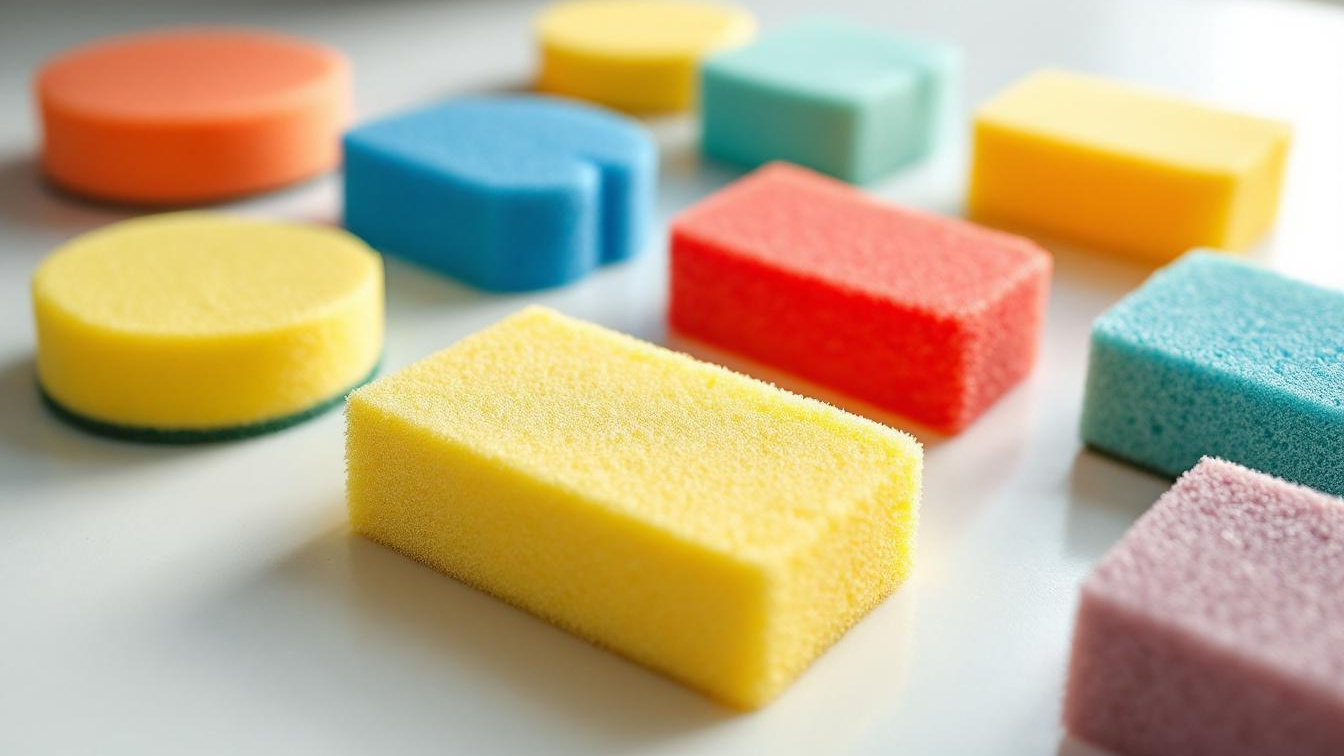 Niet de vorm of grootte, deze kleurcode van sponsjes bepaalt alles