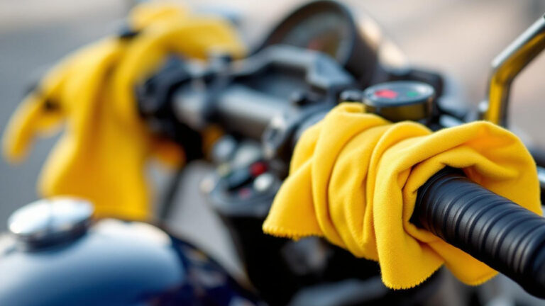 Niet decoratie of toeval, dit betekent een gele lap aan het motorstuur echt