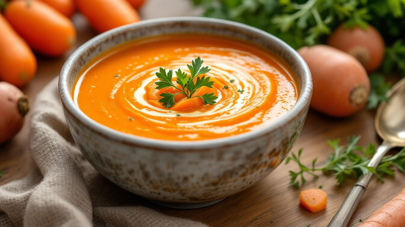 Voedingsdeskundige onthult waarom deze wortelgroentesoep slechts 180 calorieën bevat