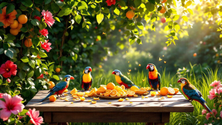 Waarom mijn tuin vol vogels zit sinds ik citrusschillen gebruik